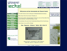Tablet Screenshot of glaserei-heckel.de